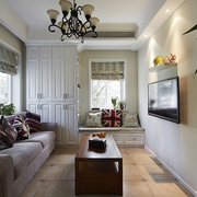 60平美式极简空间欣赏客厅设计