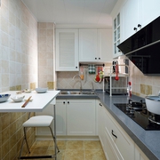 78平绿色美式住宅欣赏厨房