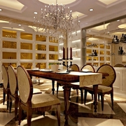 奢华欧式124平住宅欣赏餐厅设计