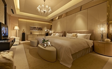 欧式奢华设计效果图欣赏卧室陈设设计