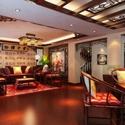 中式古朴住宅欣赏客厅