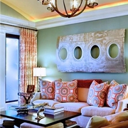 美式别墅套图沙发背景墙设计