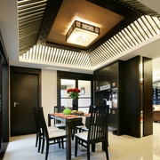 98平新中式住宅欣赏餐厅设计