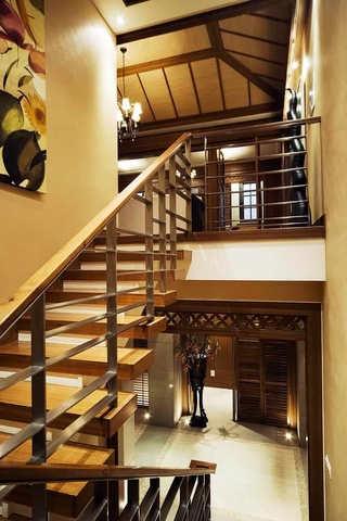 122平混搭风格复式欣赏楼梯间设计
