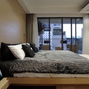现代白色舒适复式楼欣赏卧室陈设