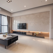 115平现代甜美空间欣赏客厅设计图