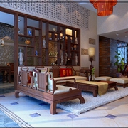 中式风格别墅装饰设计客厅