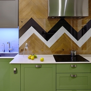 跳跃色彩简约住宅欣赏厨房设计