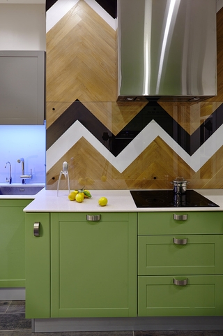 跳跃色彩简约住宅欣赏厨房设计