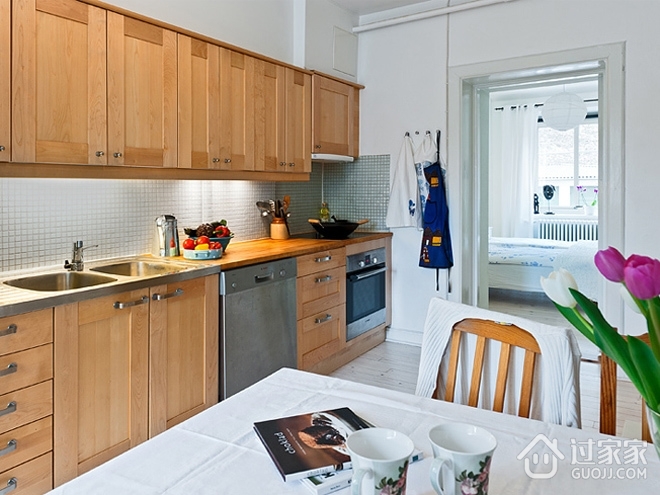 76平演绎白色现代住宅欣赏厨房