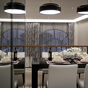 欧式白色奢华效果图赏析餐厅设计