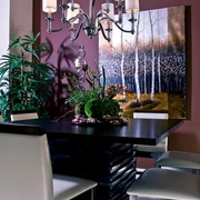 美式风格室内装修图客厅餐桌