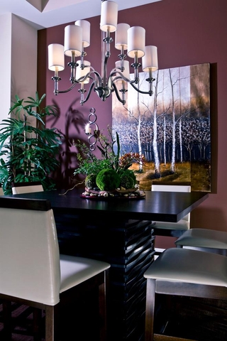 美式风格室内装修图客厅餐桌