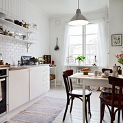 57平白色北欧一居室欣赏厨房