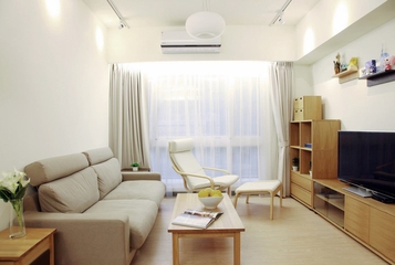 白色清爽日式风格欣赏客厅设计
