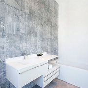 白色现代休闲别墅欣赏洗手间设计