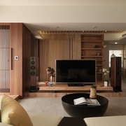 122平木质呼吸住宅欣赏客厅效果