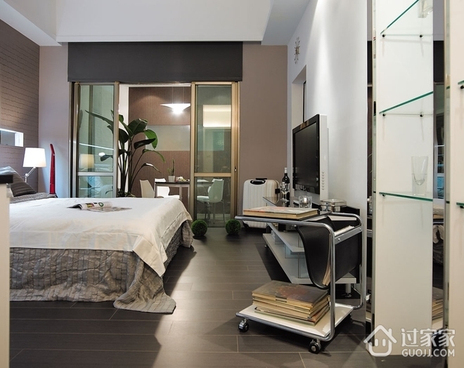 78平低调时尚住宅欣赏卧室设计