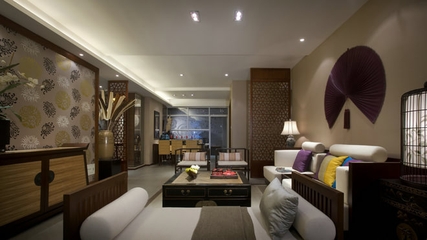 123平新中式风格住宅欣赏客厅效果