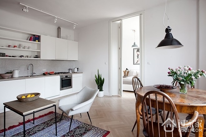 56平北欧新装住宅欣赏厨房