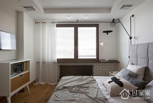 61平现代单身公寓欣赏卧室局部