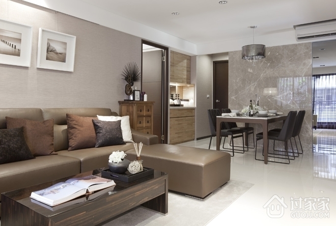 白色时尚现代质感公寓欣赏客厅效果