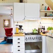 75平白色北欧住宅欣赏厨房