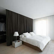 白色现代住宅效果欣赏卧室
